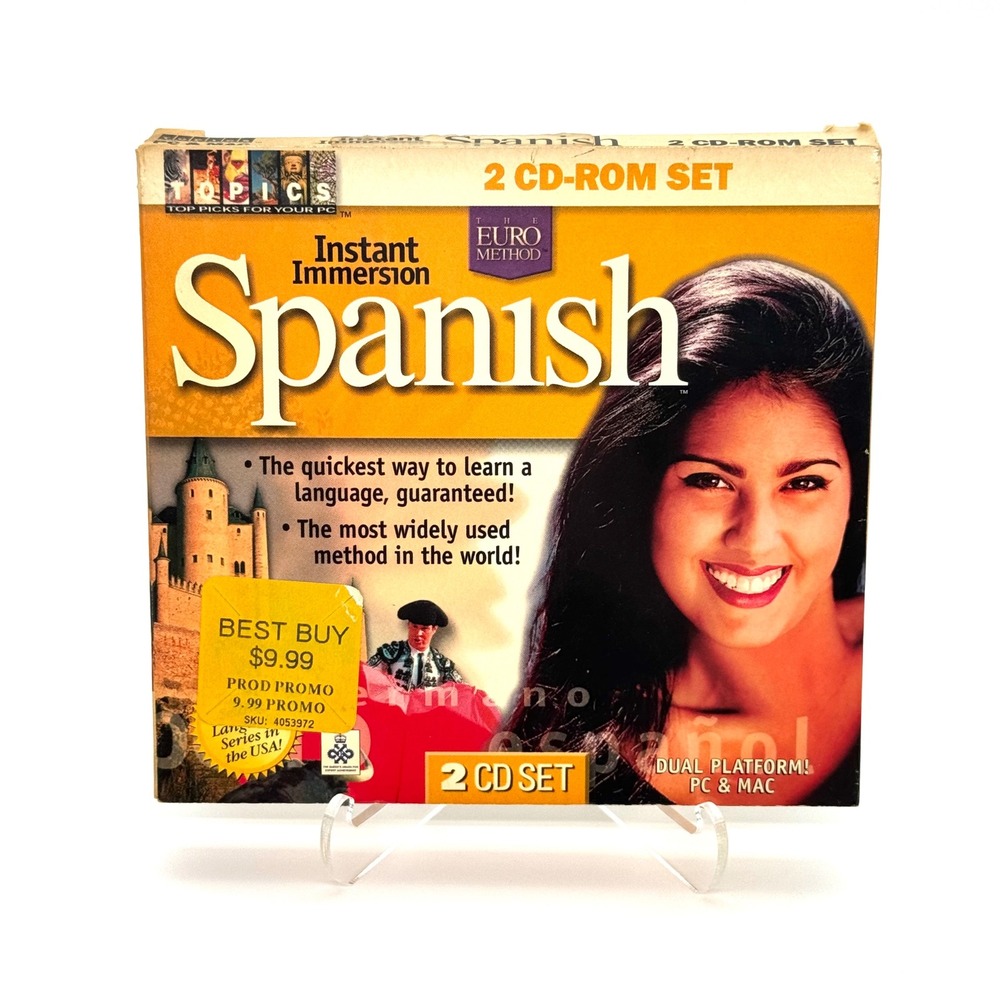 Instant Immersion Spanish 2 CD-ROM Set PC Mac Topics Language Learning